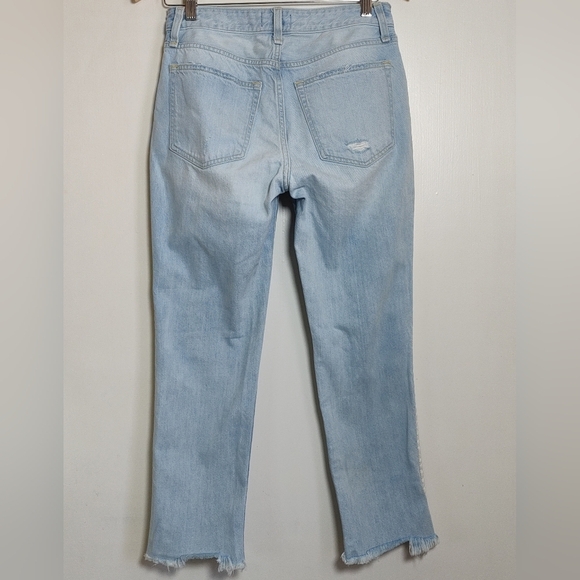 Abercrombie Ames Low Rise Slim Boyfriend Light Blue Distressed Jeans - Picture 6 of 8